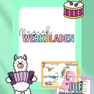 Muziekbundel (werkbladen & kleurplaten)
